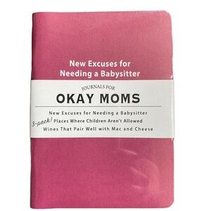 Pocket Size Journals WHISKEY RIVER SOAP Co. “OKAY MOMS” 3 Note Pads NWOT Sealed